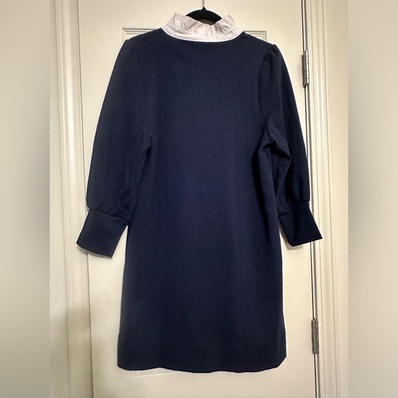 ♦️ Tuckernuck Pomander Place Navy Charlotte Terry Dress Size Small - Picture 4 of 11